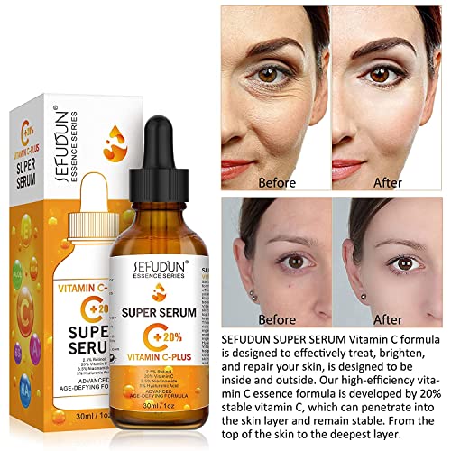 20% Vitamin C Serum with Hyaluronic Acid for Anti-Aging