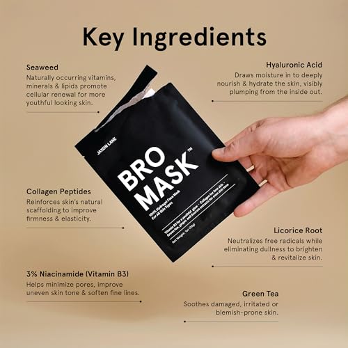 BRO MASK: Hydrating Korean Face Mask for Men
