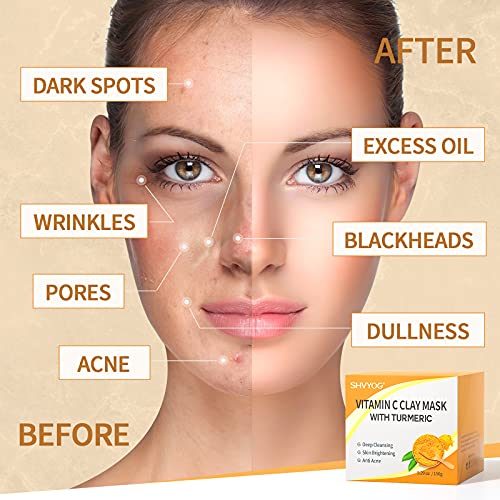 Kurkuma Vitamin C Clay Mask for Glowing Skin