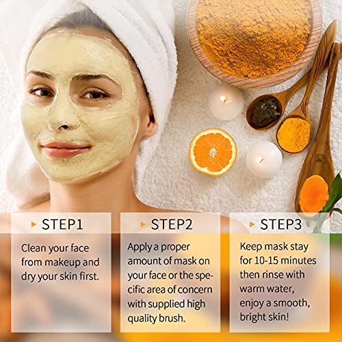 Kurkuma Vitamin C Clay Mask for Glowing Skin