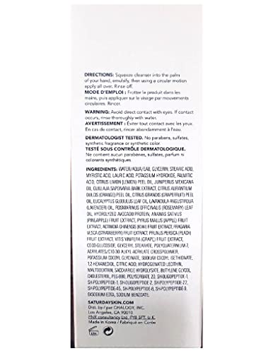 Saturday Skin Hydrating Foaming Cleanser for Sensitive Skin