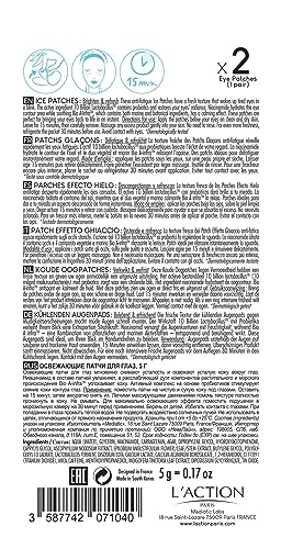 L'Action Paris Anti-Fatigue Eye Masks Pack of 2