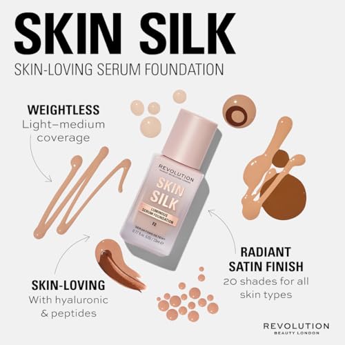 Makeup Revolution Skin Silk Serum Foundation, F7