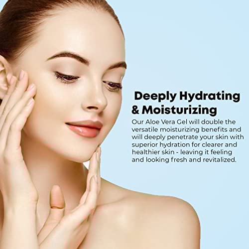 100% Organic Aloe Vera Gel for Skin and Hair