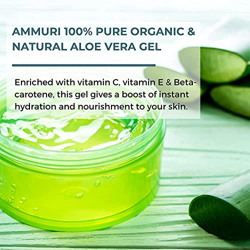 100% Organic Aloe Vera Gel for Skin and Hair
