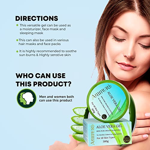 100% Organic Aloe Vera Gel for Skin and Hair