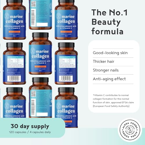 Marine Collagen Capsules with Hyaluronic Acid & Vitamin C