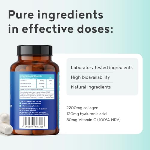 Marine Collagen Capsules with Hyaluronic Acid & Vitamin C