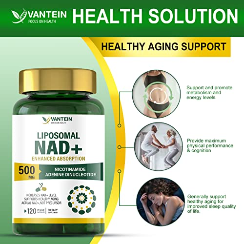 Liposomal NAD+ 500 mg for Anti-Aging Boost