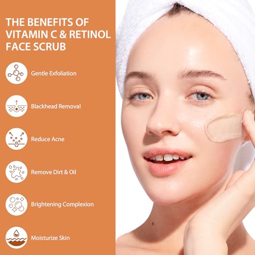 Retinol & Vitamin C Exfoliating Face Scrub