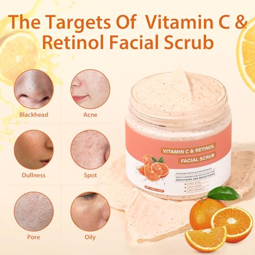 Retinol & Vitamin C Exfoliating Face Scrub