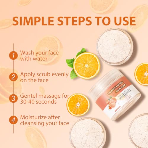 Retinol & Vitamin C Exfoliating Face Scrub