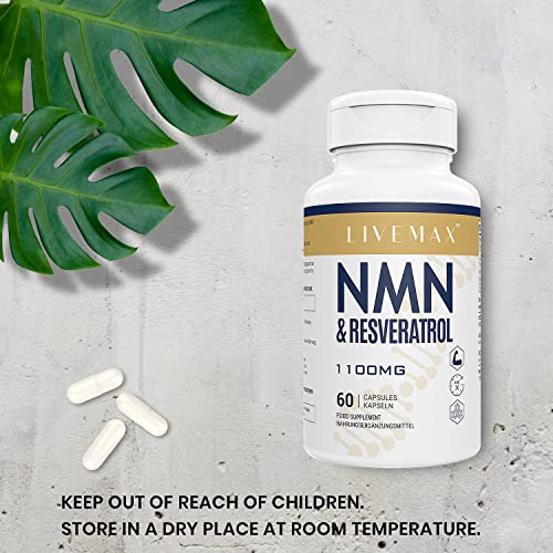 NAD+ & Trans-Resveratrol Anti-Aging Antioxidant Supplement