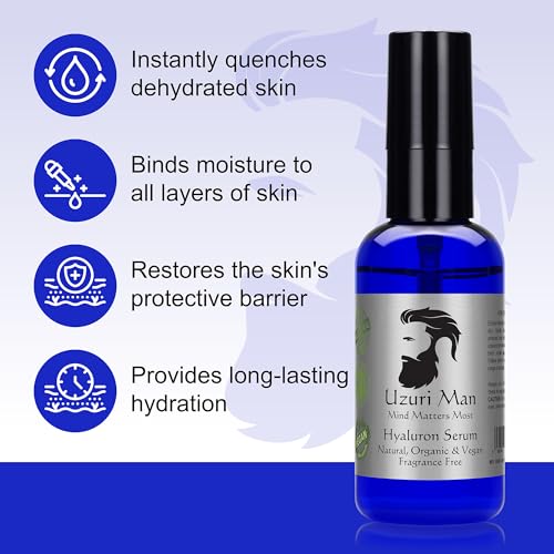 Uzuri Man Pure Hyaluronic Acid Serum for Men