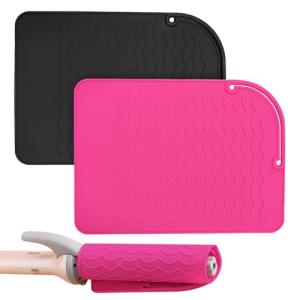 Silicone Heat Resistant Mat Set for Styling Tools