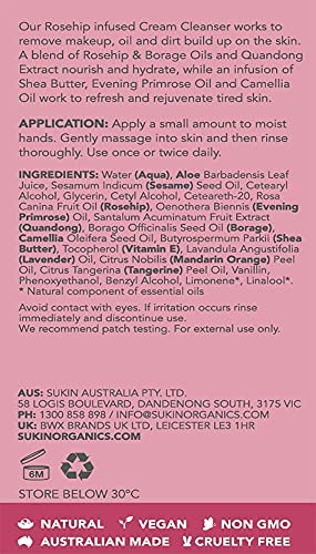 Sukin Natural Rosehip Cleanser for Nourished Skin