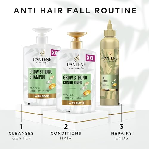 Pantene Grow Strong Shampoo with Biotin, 1L