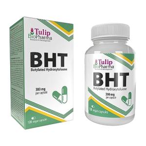 BHT 300mg Vegan Capsules for Anti-Aging Support