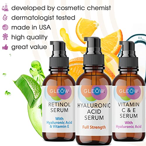 Retinol, Vitamin C & Hyaluronic Acid Serum Set
