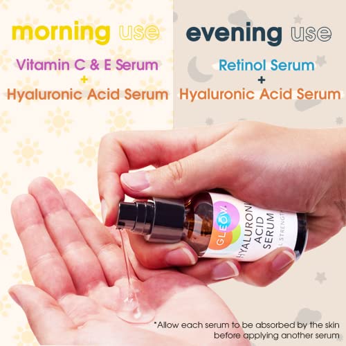 Retinol, Vitamin C & Hyaluronic Acid Serum Set