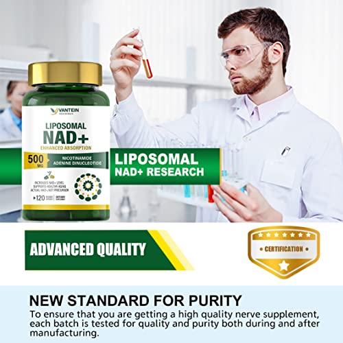500mg Liposomal NAD+ Capsules for Anti-Aging