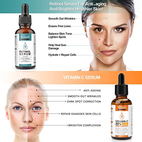 Vitamin C & Retinol Anti-Aging Serum for Face