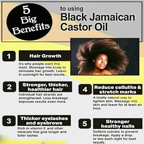 Pure Jamaican Black Castor Oil for Hair & Skin