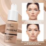 PHOERA Matte Liquid Foundation - Full Coverage, 30ml