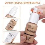 PHOERA Matte Liquid Foundation - Full Coverage, 30ml
