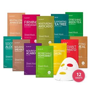 Glam Up Facial Sheet Mask 12-Pack Combo