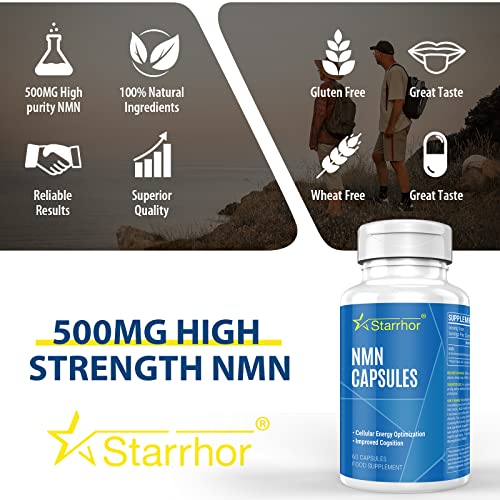 500mg NAD+ Supplement for Energy and Anti-Aging