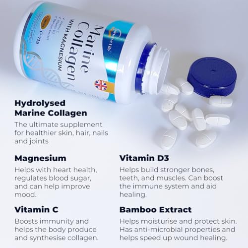 High Strength Marine Collagen Tablets with Vitamins