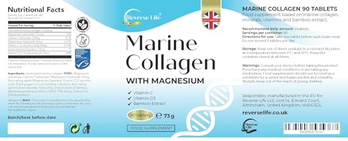 High Strength Marine Collagen Tablets with Vitamins