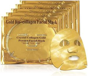 24K Gold Collagen Facial Masks for Youthful Skin