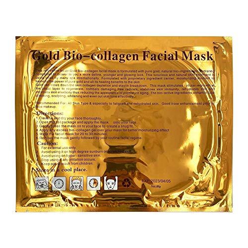 24K Gold Collagen Facial Masks for Youthful Skin