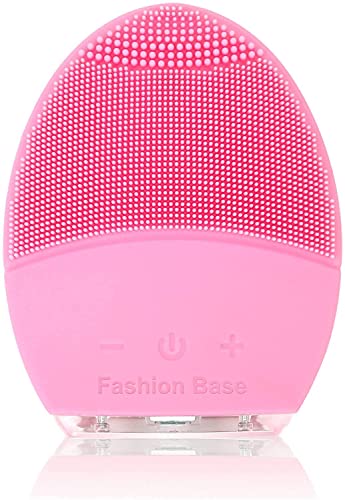Silicone Ultrasonic Facial Cleansing Brush - Pink