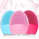 Silicone Ultrasonic Facial Cleansing Brush - Pink