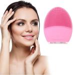Silicone Ultrasonic Facial Cleansing Brush - Pink