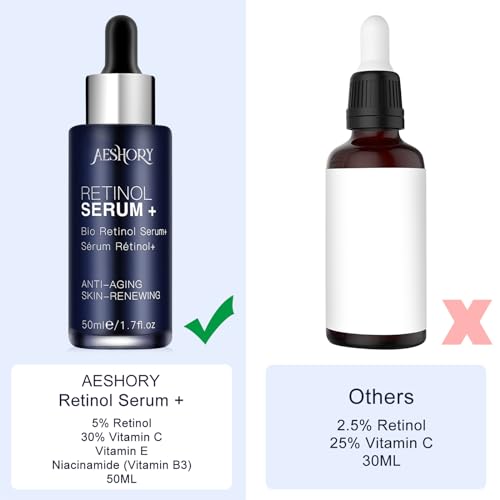 Aeshory High Strength Retinol Facial Serum 50ml