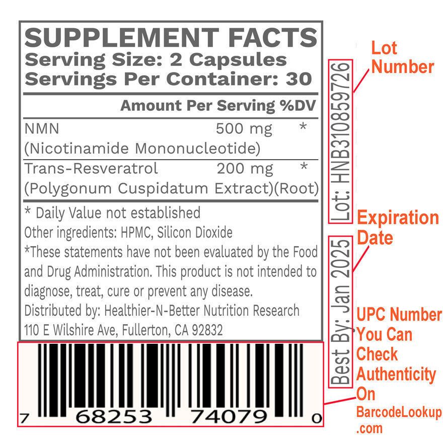 4NMN Resveratrol Anti-Aging Energy & Sleep Aid