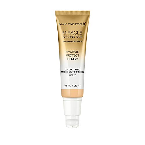 Max Factor Miracle Second Skin Foundation, Fair-Light 30ml