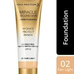 Max Factor Miracle Second Skin Foundation, Fair-Light 30ml