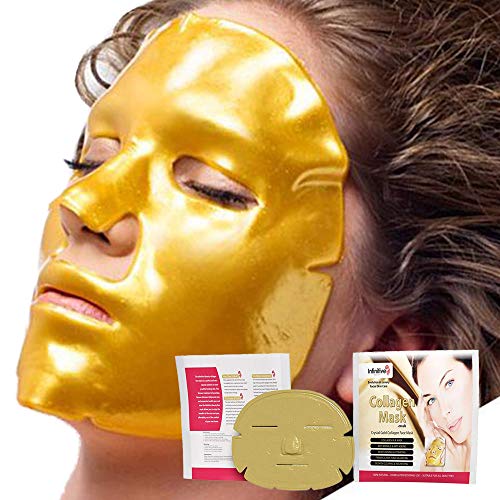 24K Gold Collagen Face Mask Set for Anti-Aging
