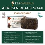 PraNaturals African Black Soap – Natural Anti-Aging Cleanser