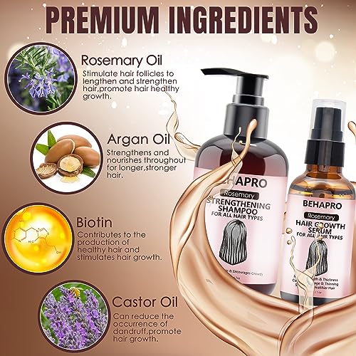 Rosemary Oil Hair Growth Serum & Shampoo