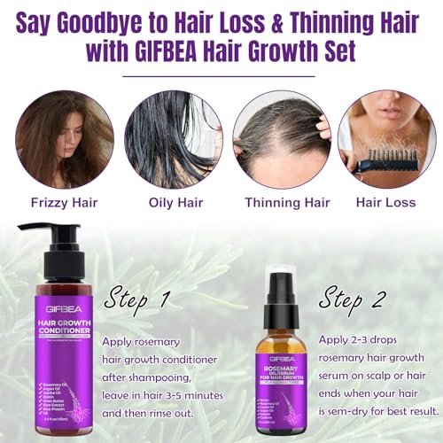 Rosemary Biotin Hair Growth Serum & Conditioner