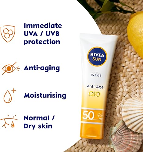 NIVEA UV Face SPF50 Q10 Anti-Aging Sun Cream