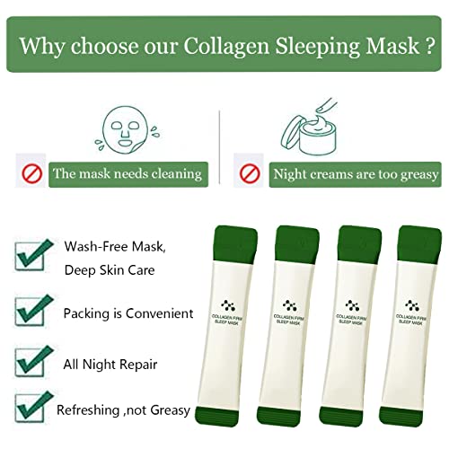 20PCS Wash-Free Collagen Firming Face Masks