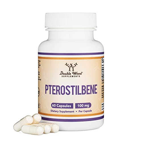 Pterostilbene 100mg Capsules for Anti-Aging Support