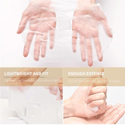 24K Gold Anti-Aging Sheet Mask Set, 5 Pack